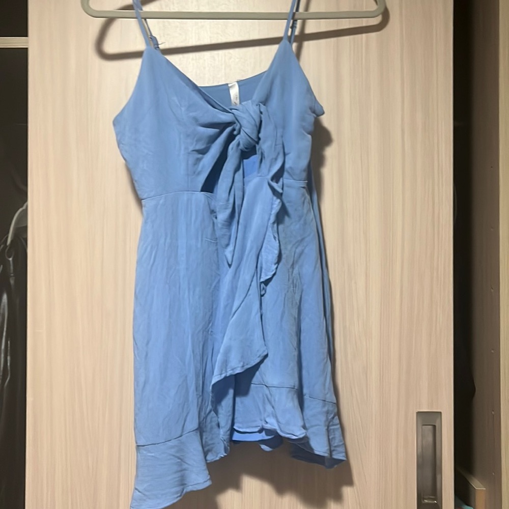 Blue mini dress